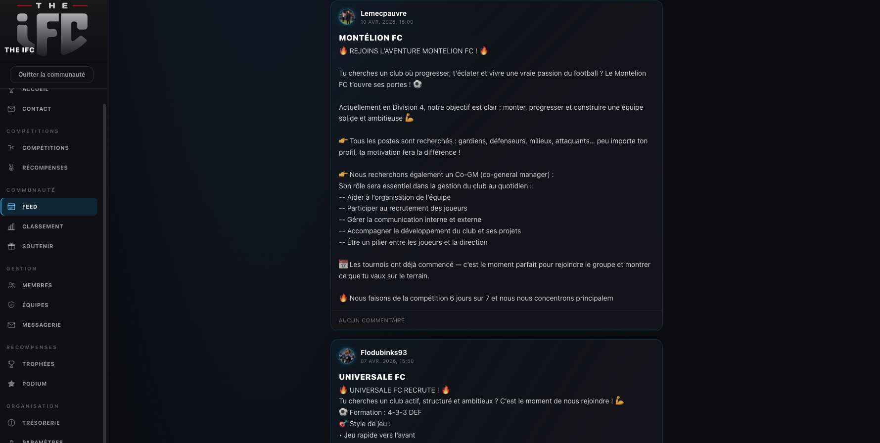 El feed de una organización